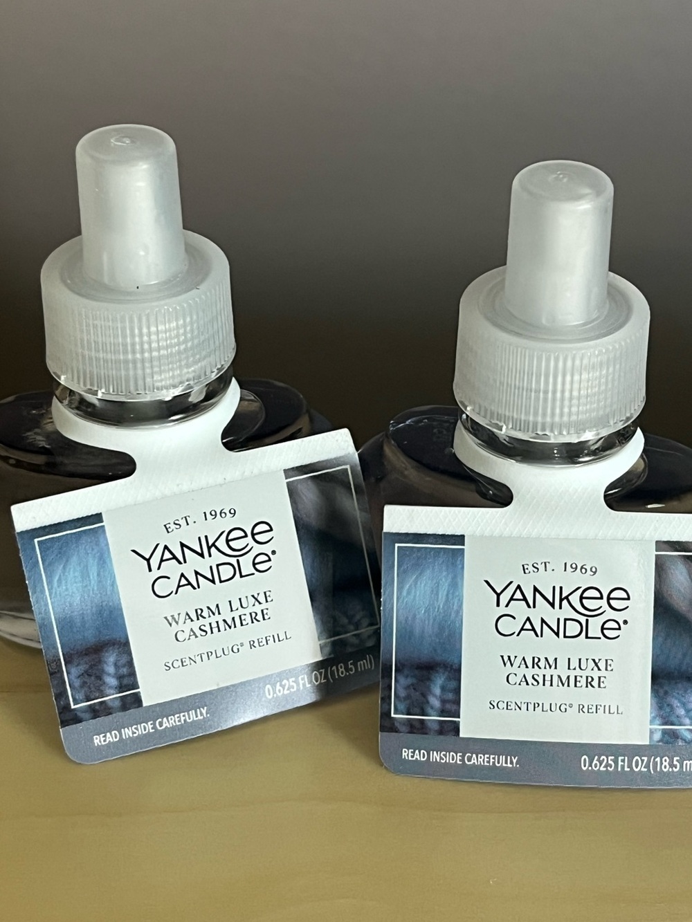 Two New Yankee Candle Warm Luxe Cashmere Plug In Scented Refills